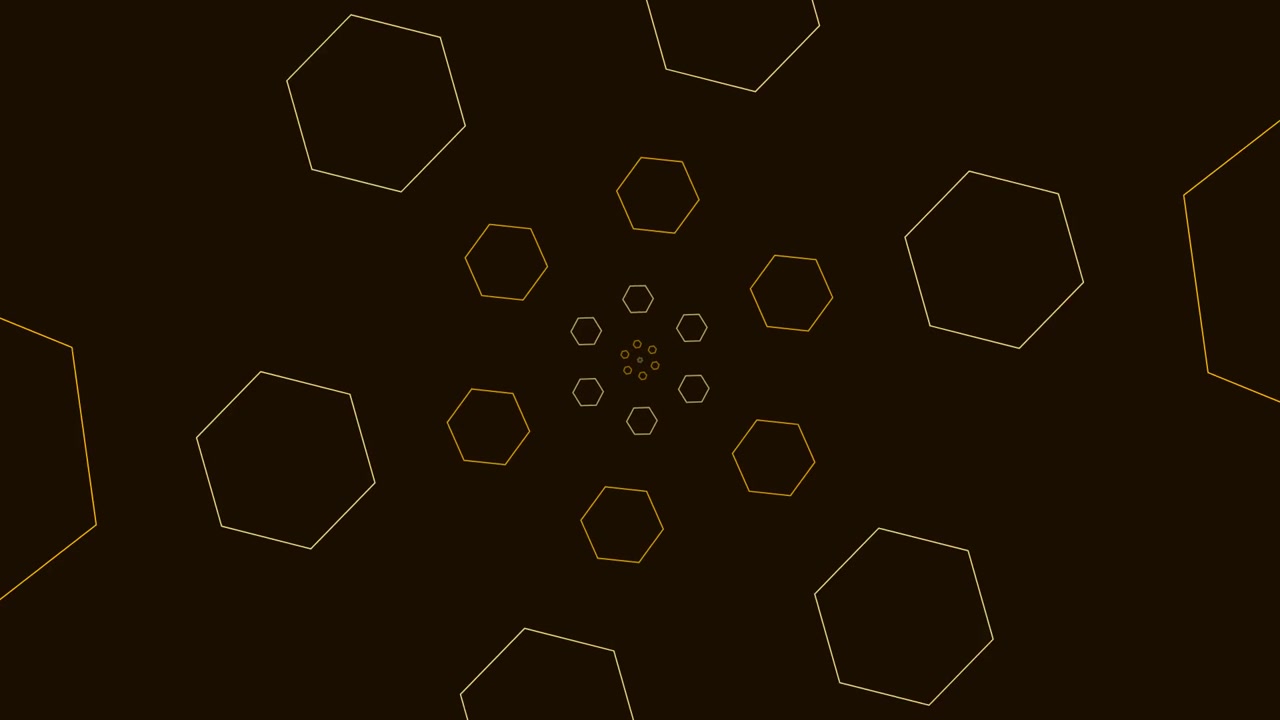 Abstract Geometric Hexagon Pattern Animation