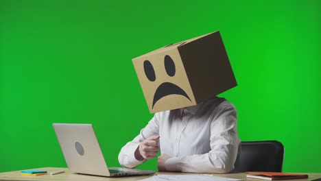 Person with a Box on Their Head