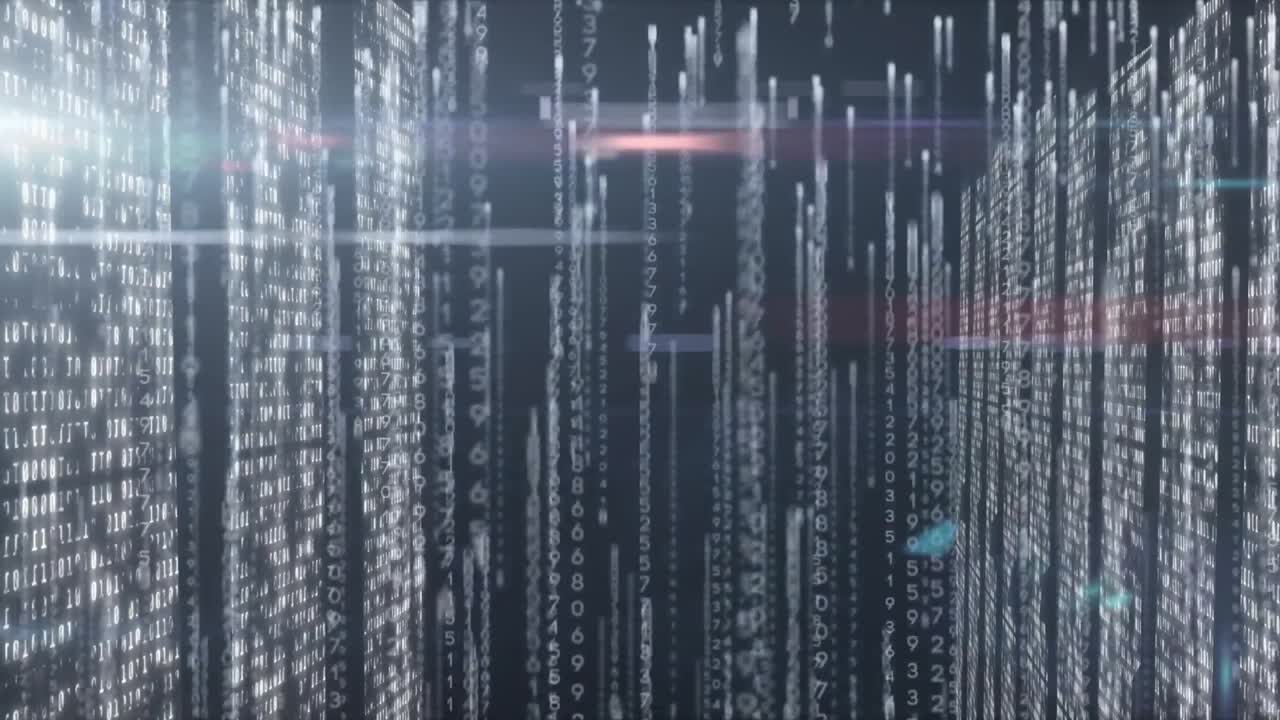 Animation of data processing over computer servers