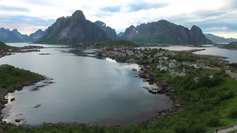 Imágenes-Aéreas-De-Las-Islas-Del-Archipiélago-Lofoten