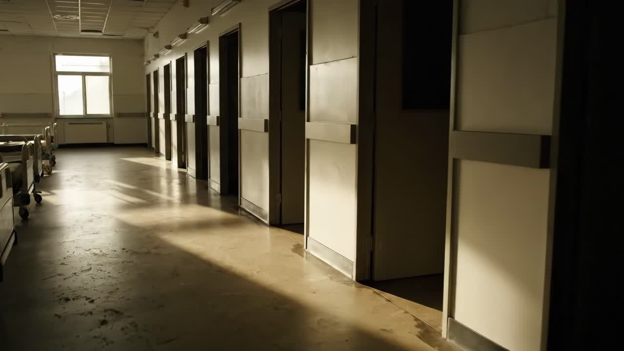 Empty Hospital Hallway