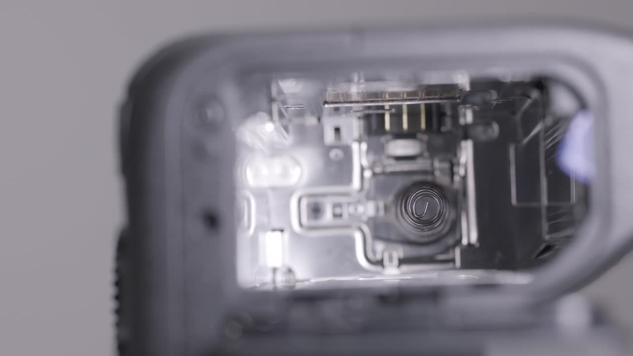 vista de cerca del interior de la cámara