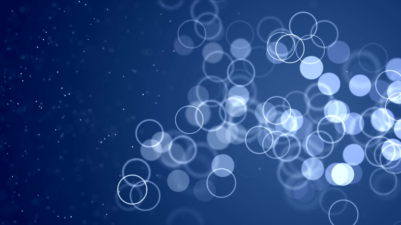 partículas de bokeh en movimiento en el fondo de gradiente video de stock de bucle infinito