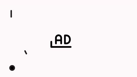 online advertising line icon animation