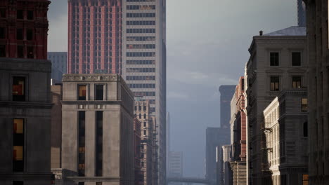 perspectiva de la calle de la ciudad