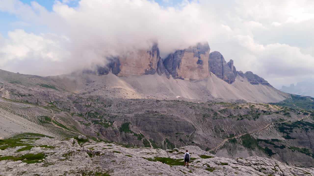 Stunning View of Tre Cime di Lavaredo (Drei Zinnen) in the Dolomites