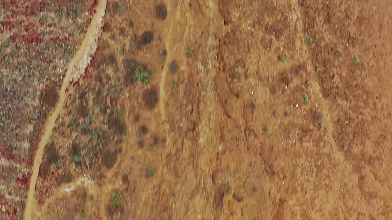 Esplorando il terreno roccioso a Tenerife, Spagna, durante il giorno