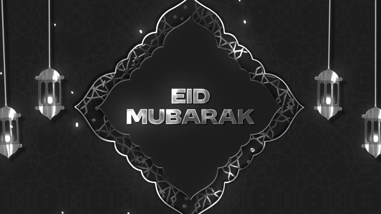 Sfondo animato islamico di lusso Eid Mubarak