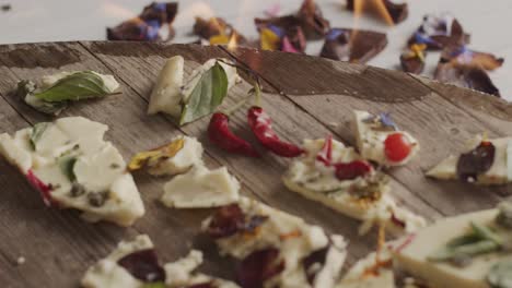 vegan margarine covered in flowers and leaves