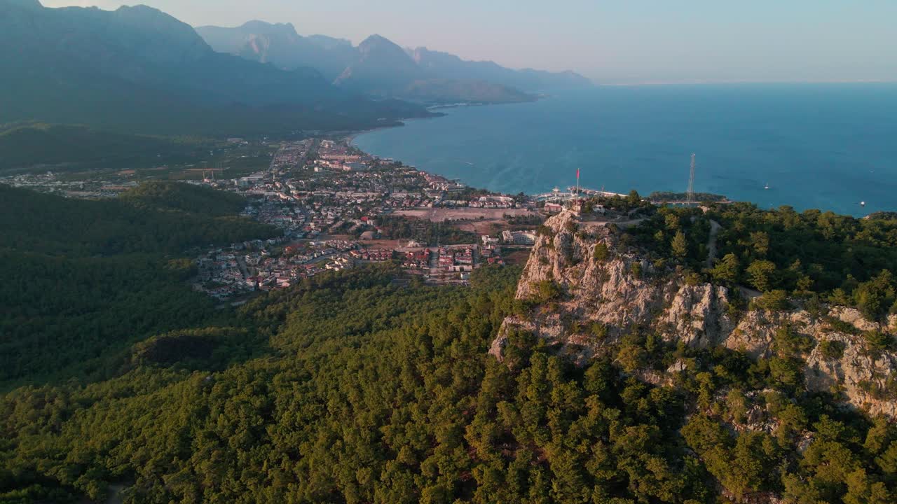 케메르, 탈리아, 터키의 4k 드론 영상