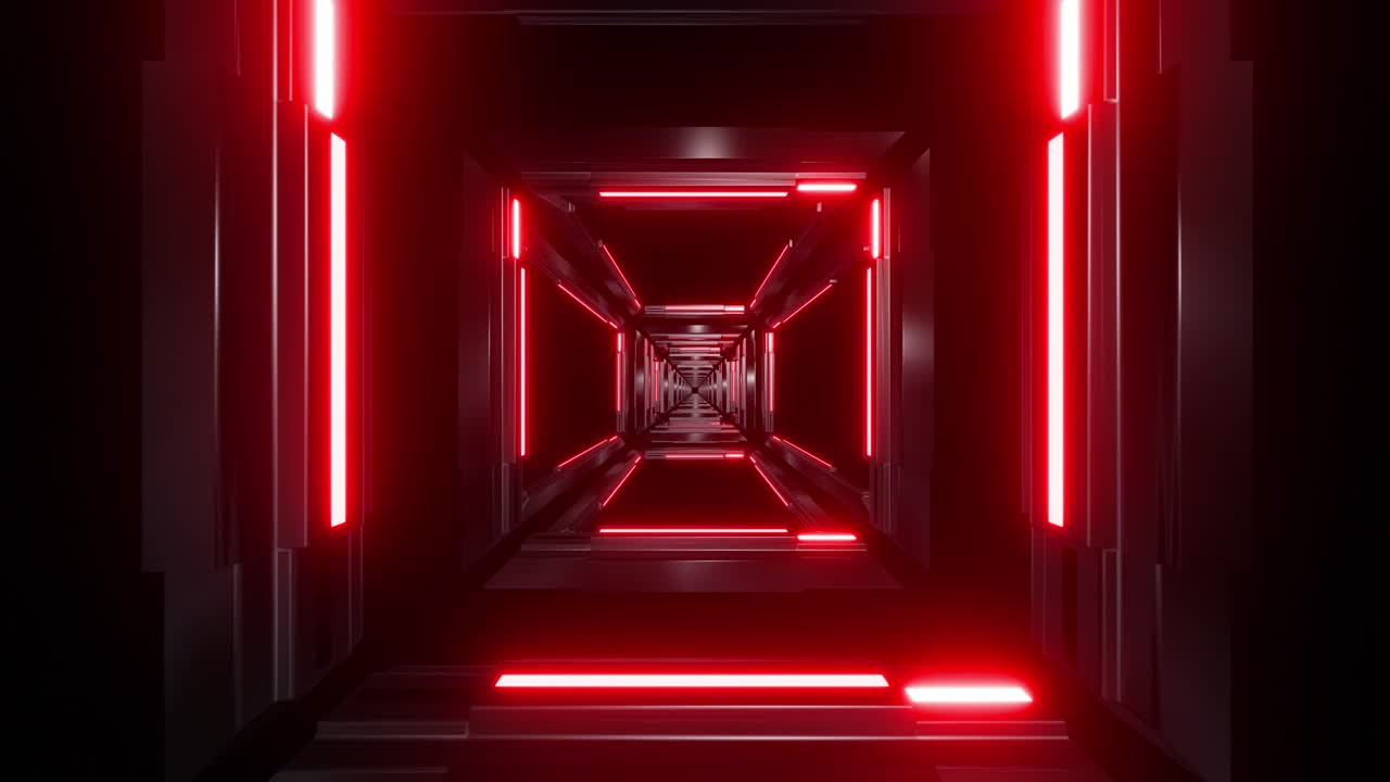 미래의 네온 터널