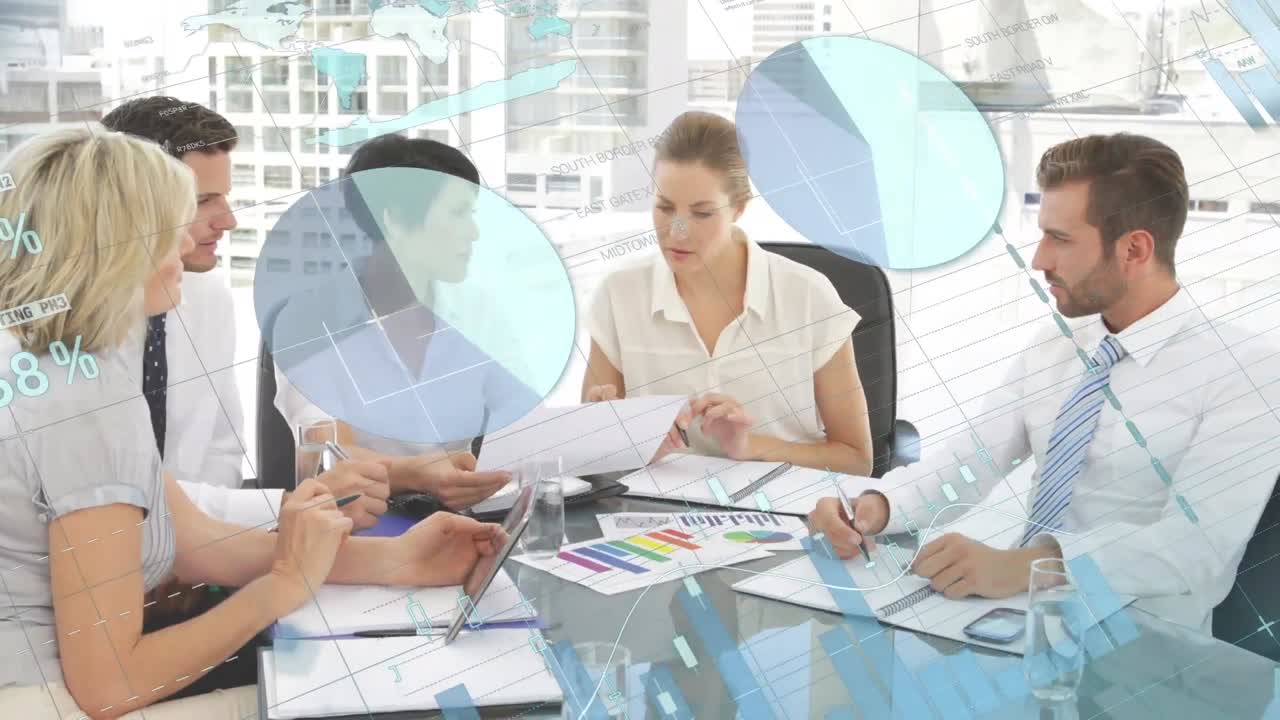 비즈니스 회의에서 통계 및 금융 데이터 처리의 활성화