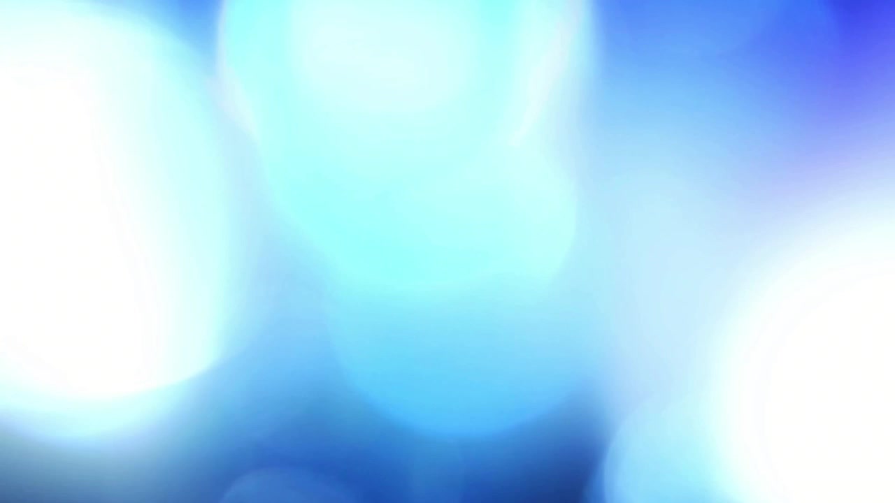 Abstract Blue Light Leaks and Bokeh Overlay