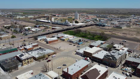 sterling colorado, imágenes aéreas de drones del centro y la zona industrial