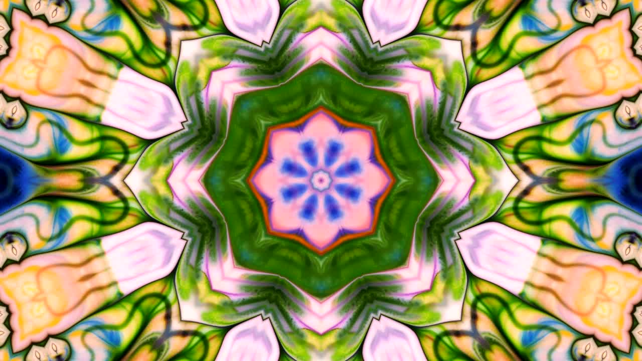 movimiento de fondo de kaleidoscopio abstractamente colorido