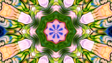 movimiento de fondo de kaleidoscopio abstractamente colorido