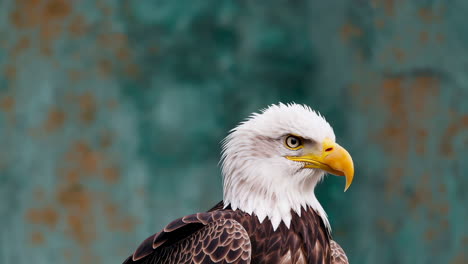close-up of a majestic bald eagle