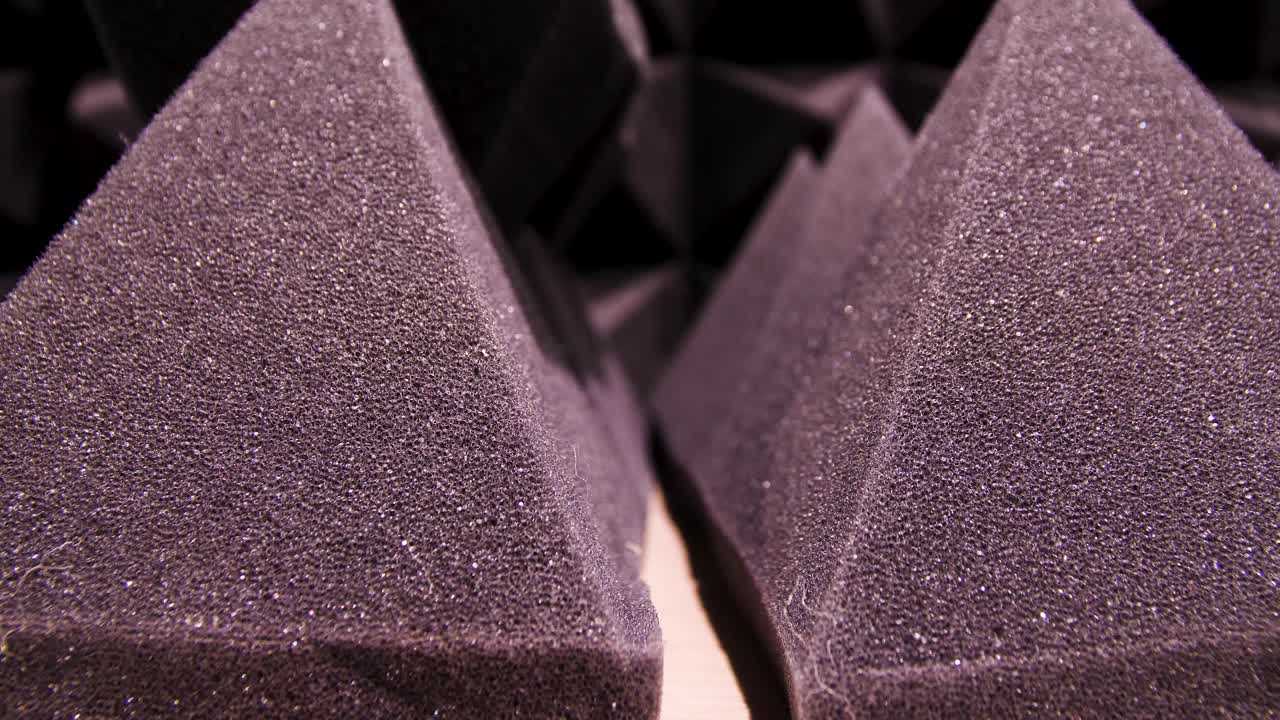 Close-up of Acoustic Foam Panels