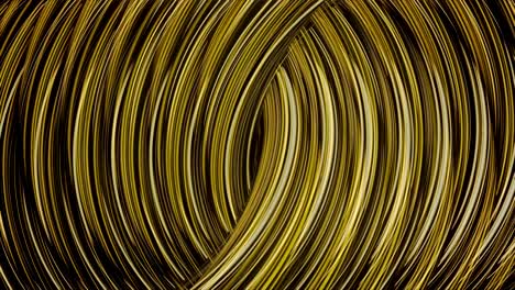 close up for the part of the shining golden beautiful chain, seamless loop. animation. glittering background with twisted lines of golden metal