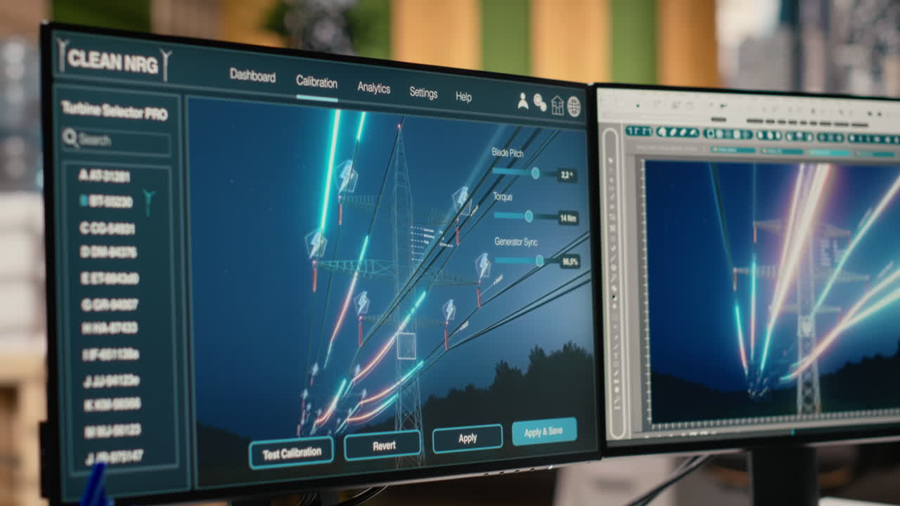 Digital Power Lines Analytics Dashboard Displays Performance Data