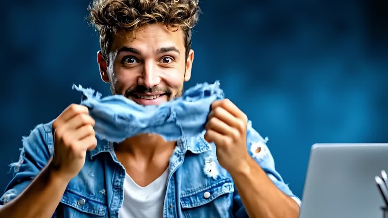 un hombre sentado en un escritorio con la cabeza en las manos