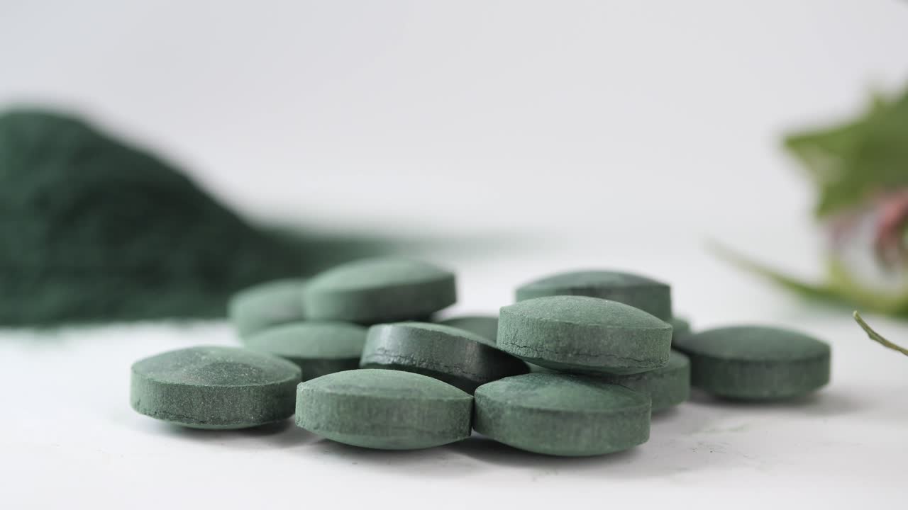Healthy Green Chlorella Spirulina Supplements and Powder