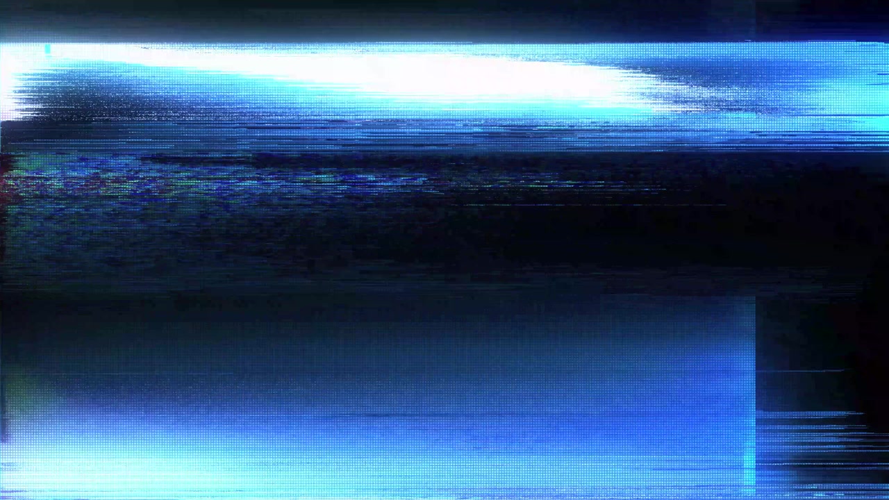 Abstract Digital Glitch Effect with Static Noise