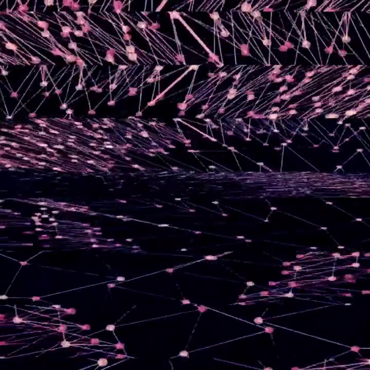 Dynamic Abstract Grid of Connected Pink Particles