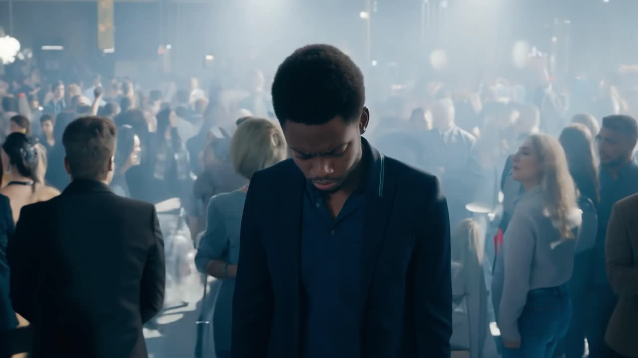 hombre en una fiesta