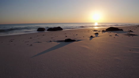 sunset beach scene