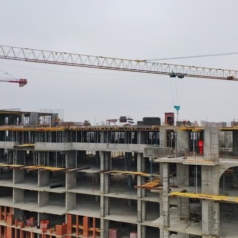 vista aérea del sitio de construcción
