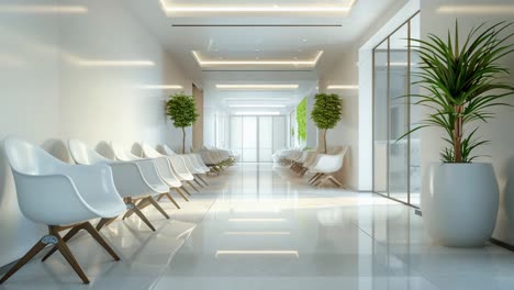 modern hospital waiting area