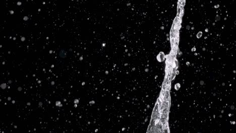 falling droplets of water