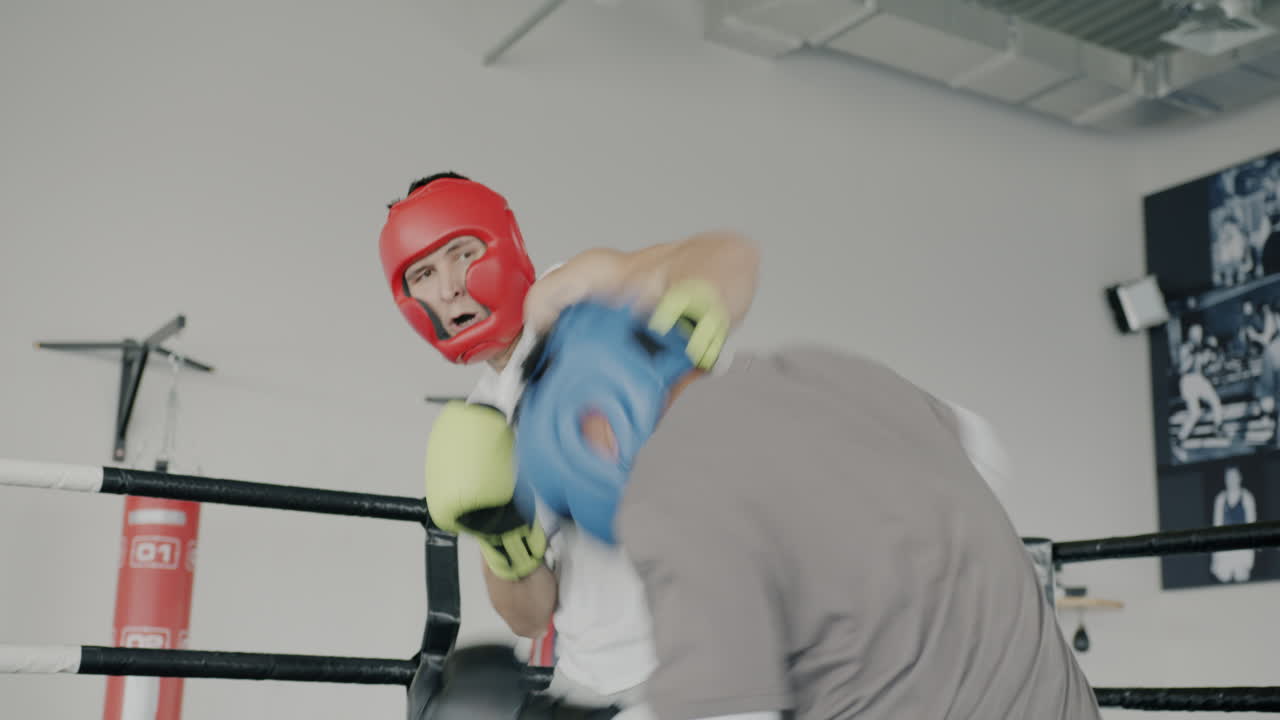 sesión de entrenamiento de boxeo