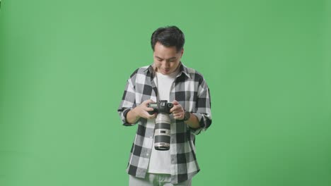 man holding a camera