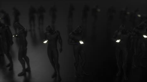 figuras pretas olhando para telefones