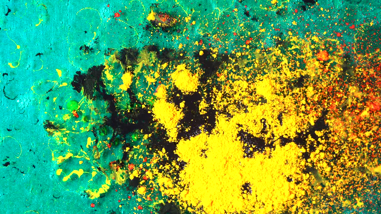 arte abstracto de salpicaduras de pintura de colores