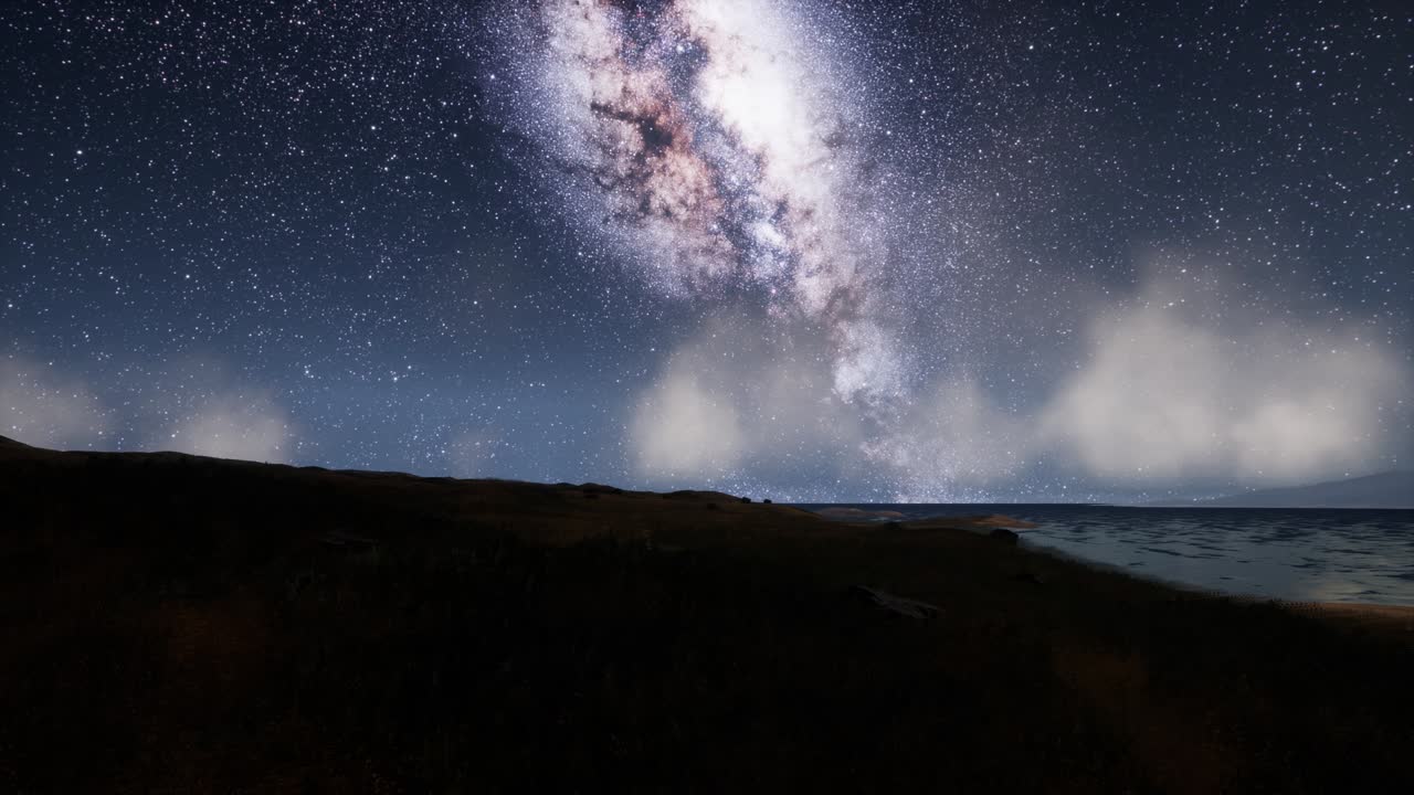 열대 섬 위의 은하계