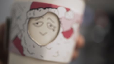 santa claus coffee cup