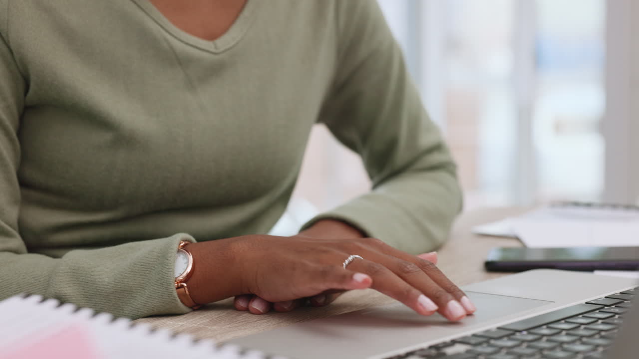 Work, growth and a black woman with hands