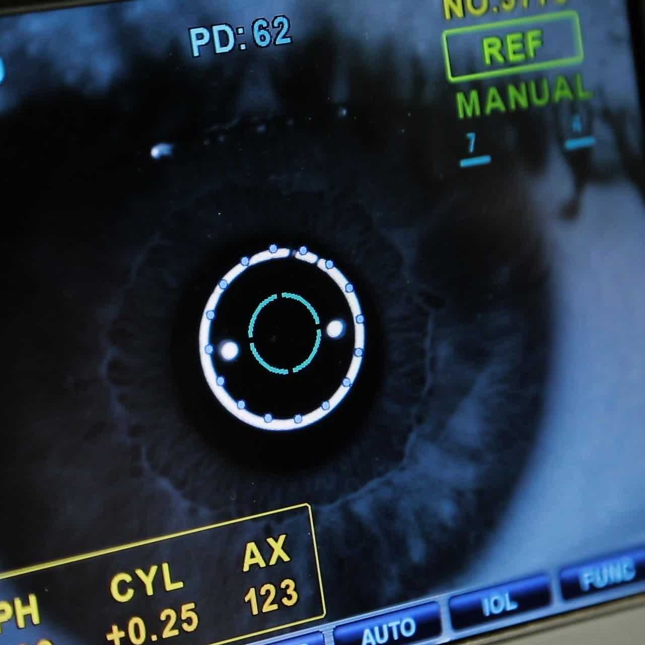 dispositivo moderno de prueba ocular