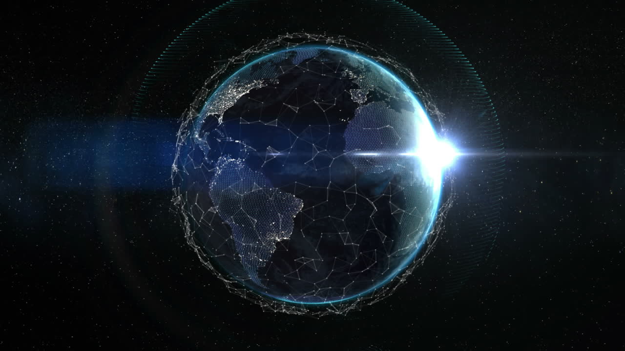 지구가 스스로 회전하는 것을 가게 볼 수 있습니다.