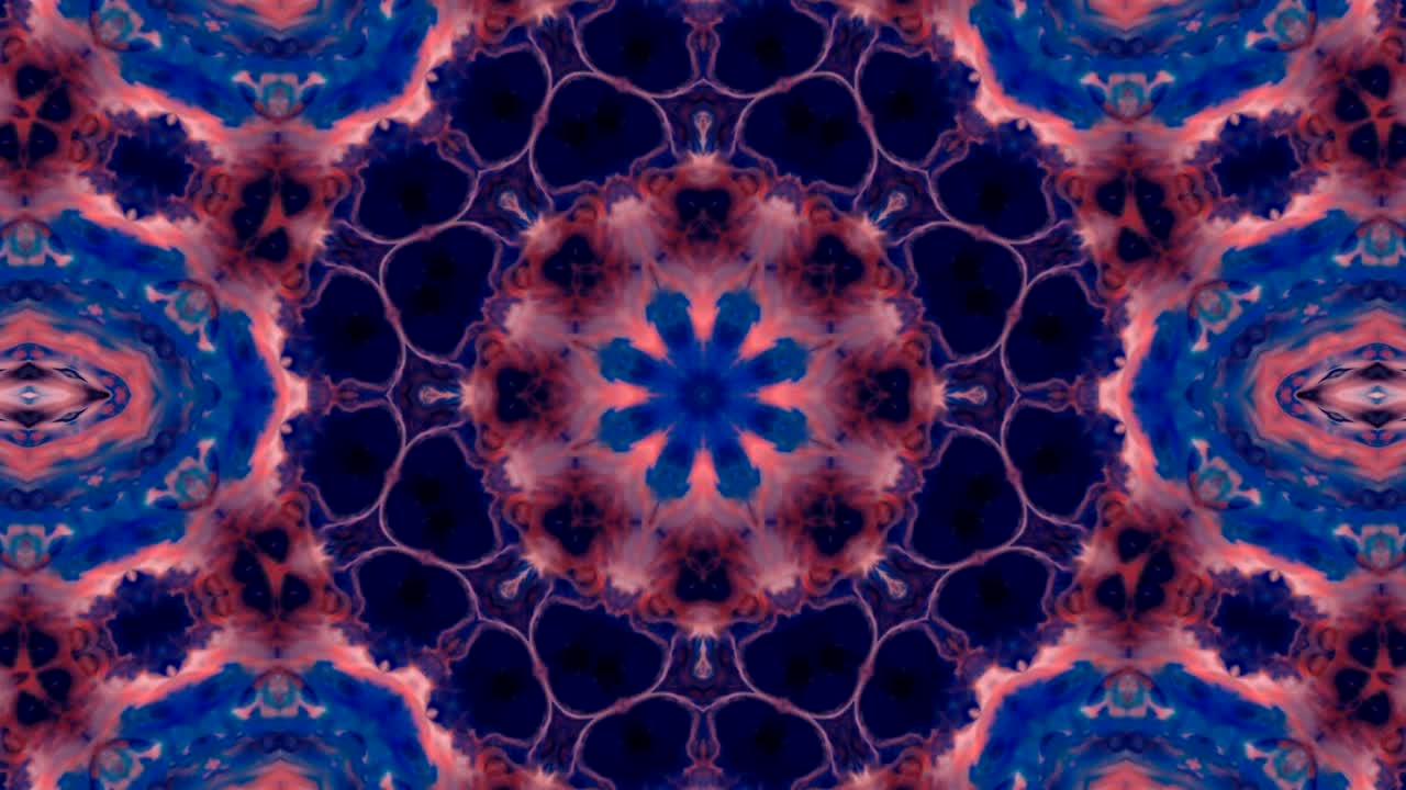 movimiento de fondo de kaleidoscopio abstractamente colorido