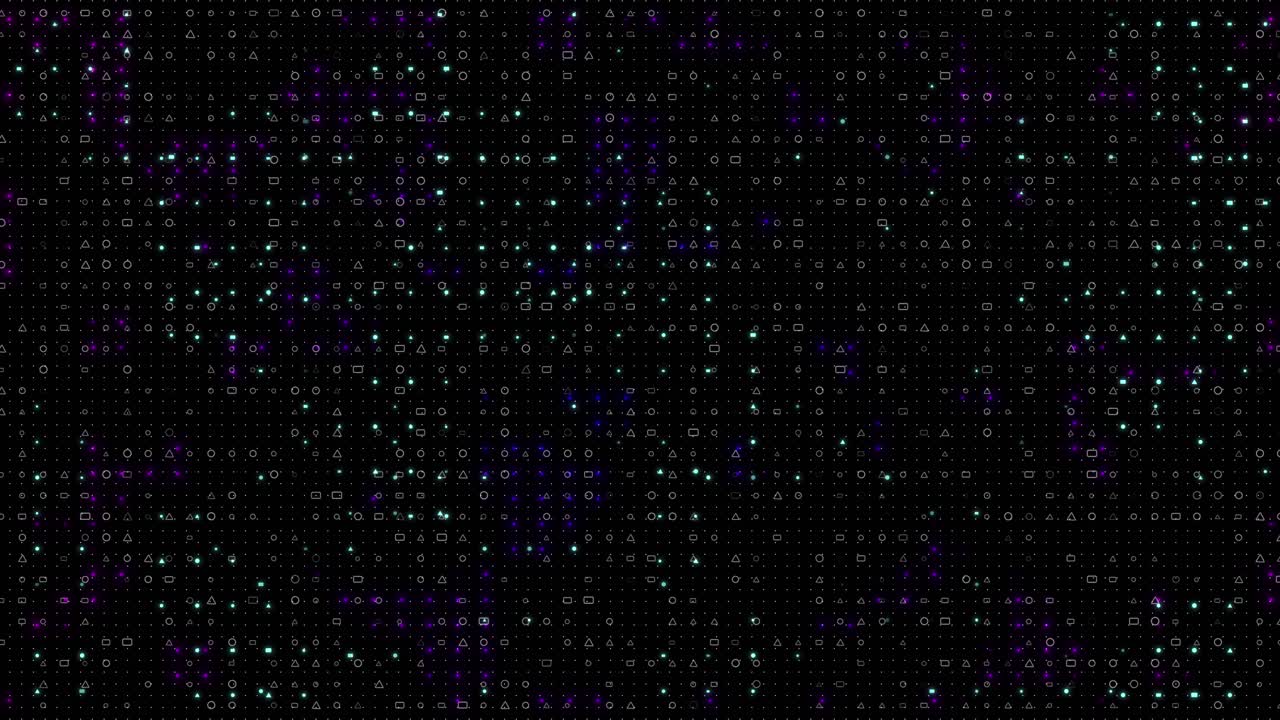 Abstract technology background with moving lines dots network digital data communication digital