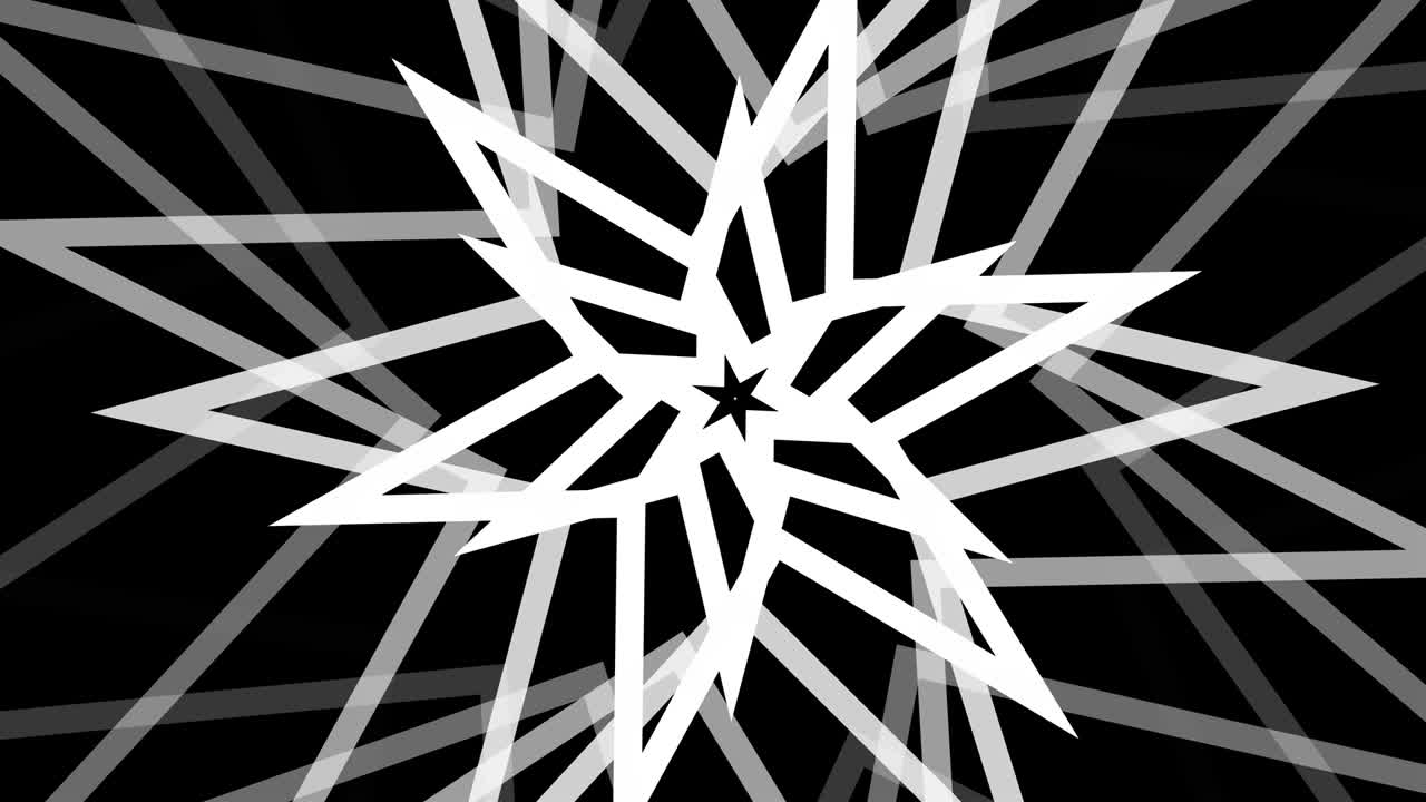 gráficos de movimiento con efectos giratorios con objetos estelares abstractos animación de fondo abstracta