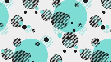 coloridos círculos geométricos abstractos patrones de animación 4k