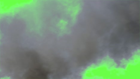 special effects of smoke, green screen