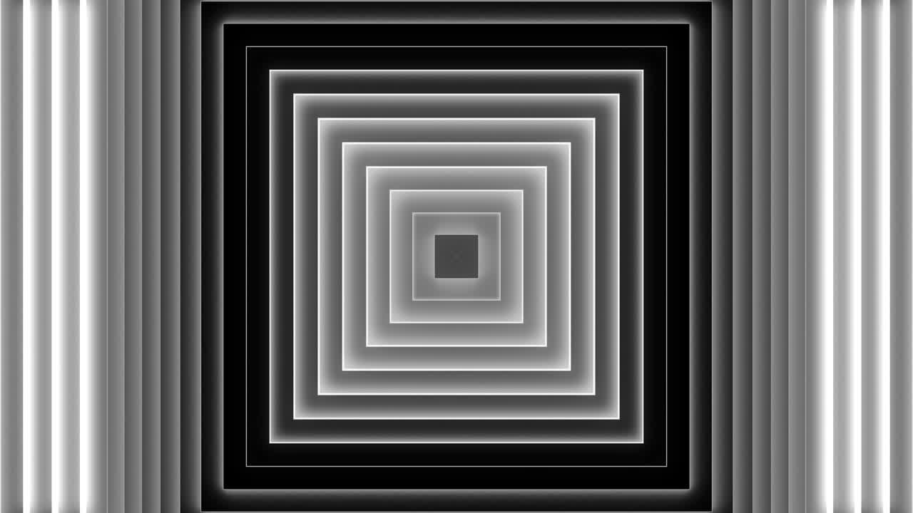 fondo de neón abstracto de los cuadrados