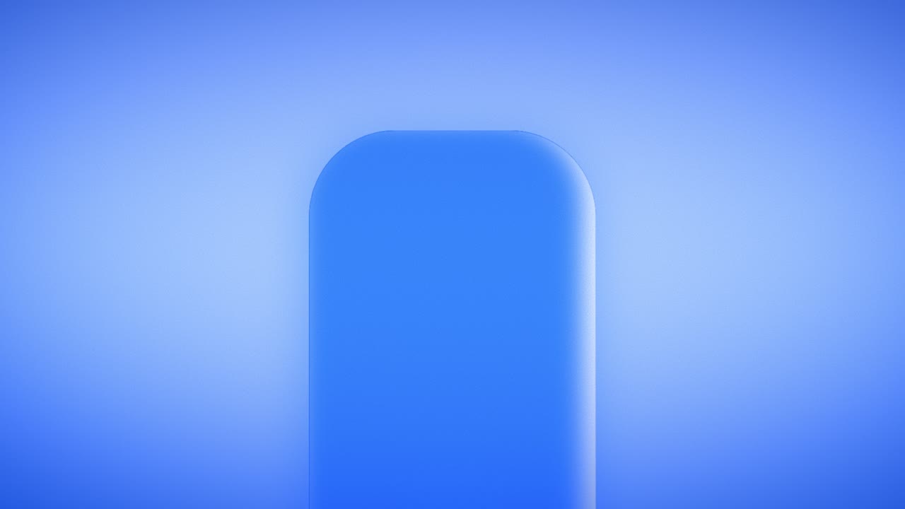 Translucent blue shapes drift and overlap in a continuous loop, like flowing glass panels, creating a calm, immersive visual scene with depth, light gradients, and smooth layered transitions