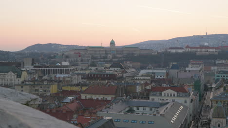 view over budapest towards buda castle